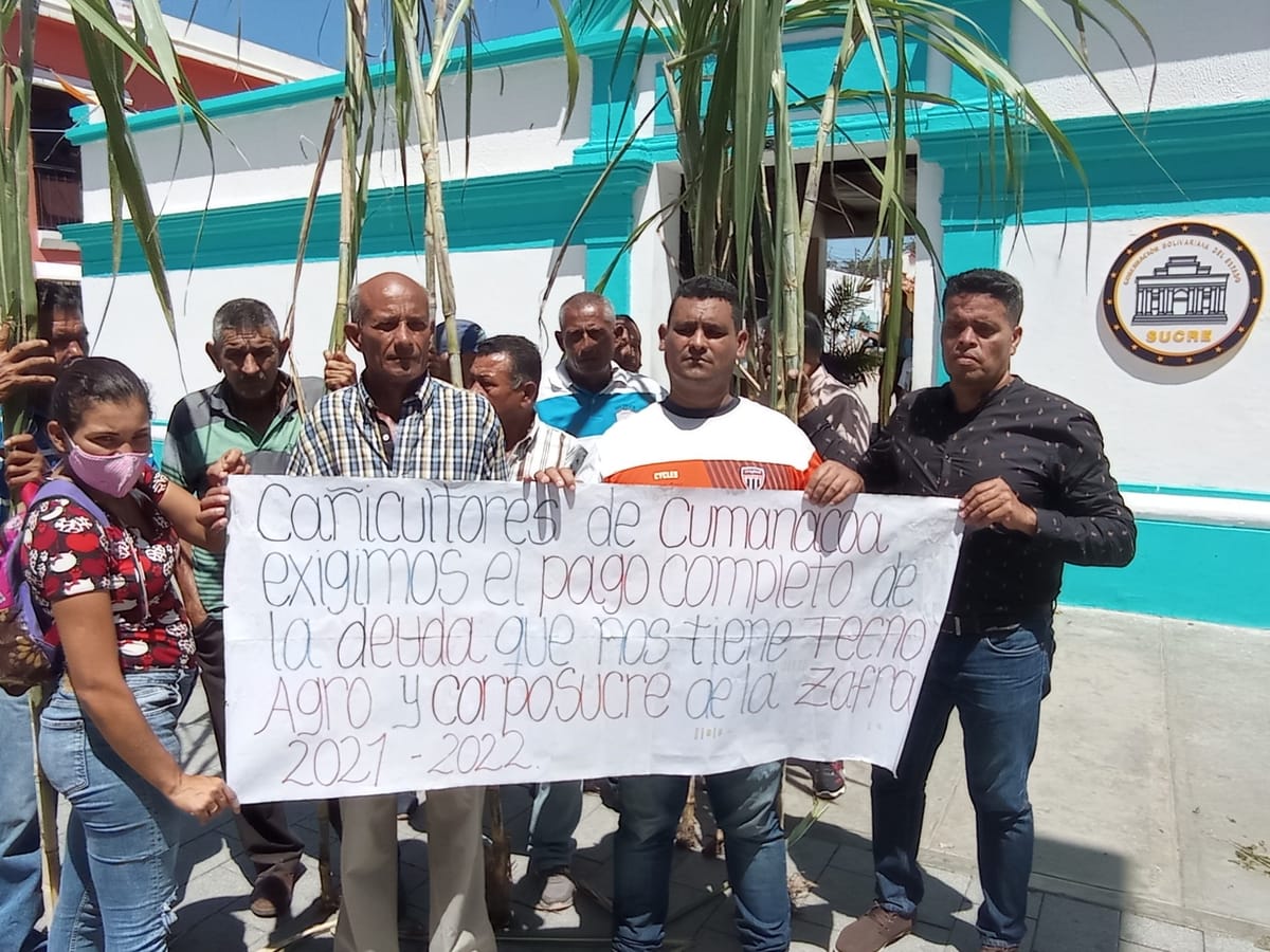 Cañicultores de Cumanacoa protestaron para exigir el pago de más de $385 mil dólares