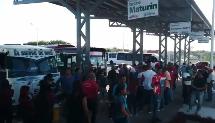 Trabajadores del terminal de Caripito mantendrán rutas en la Troncal 10