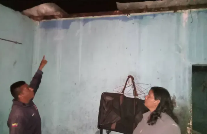 Alrededor de 40 familias resultaron afectadas por fuertes precipitaciones en  Guanape