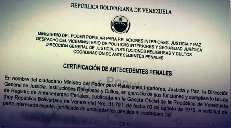 Trámites para solicitud de antecedentes penales dejó de ser gratuito