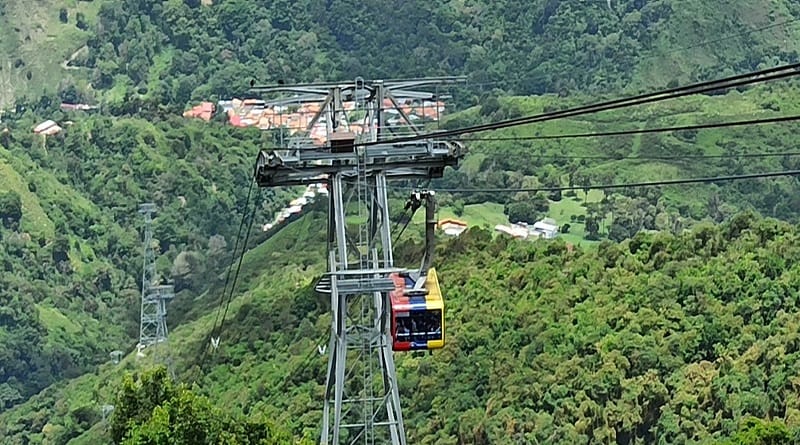 Teleférico de Mérida quedó varado tras reinicio de sus operaciones