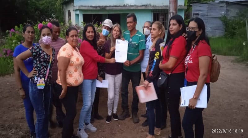 Otorgaron títulos de propiedad en el municipio Cedeño