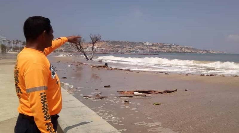 Mar de fondo está afectando las costas de Lechería
