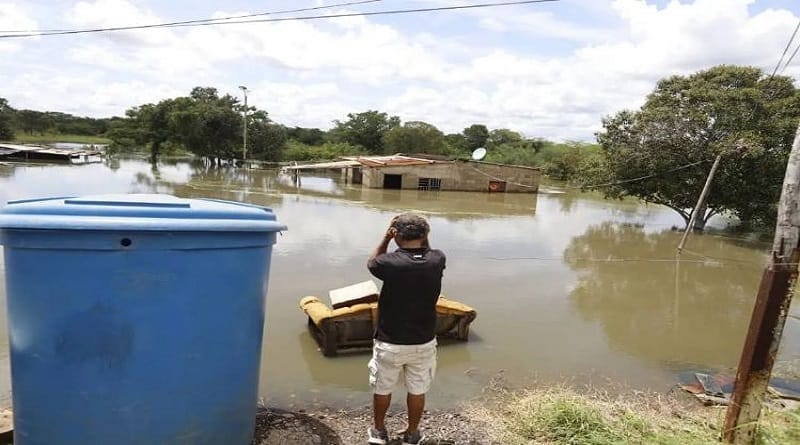Residentes del municipio Bruzual se ven afectados por las lluvias