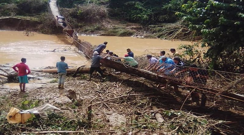 Comunidad de El Salado reparó un puente sin ayuda del gobierno regional en Anzoátegui