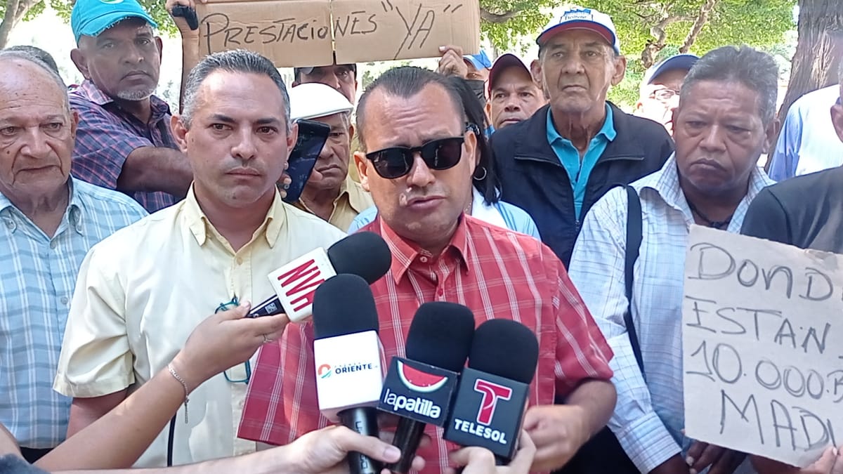 Trabajadores y jubilados de la gobernación de Sucre exigen el cumplimiento de sus derechos laborales