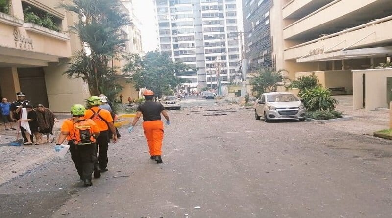 Se registró una explosión este martes en un edificio de Panamá