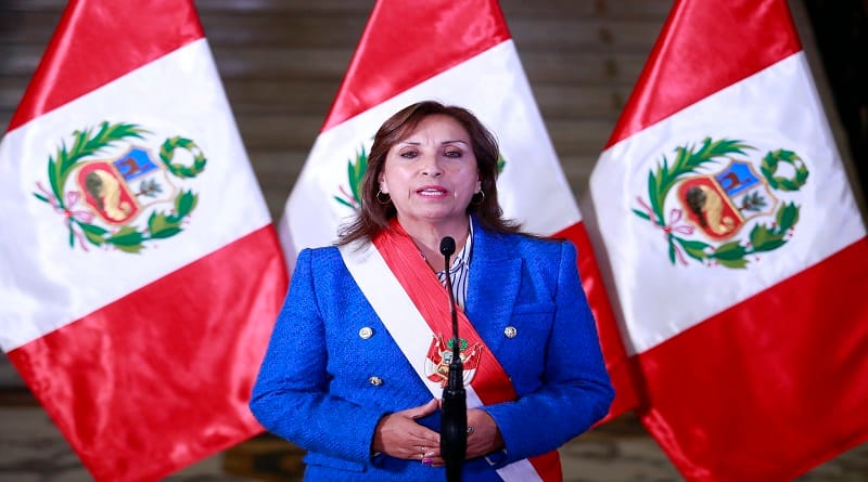 Presidenta de Perú solicitará adelantar elecciones generales para abril de 2024