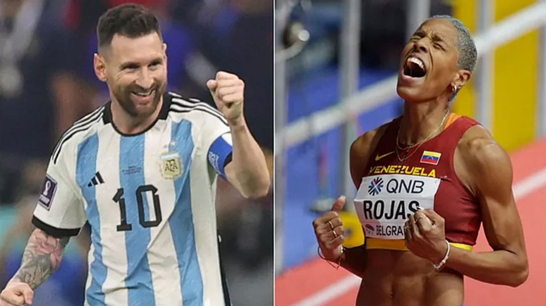 AIPS escogió a Yulimar Rojas y Lionel Messi como los mejores atletas de América 2022