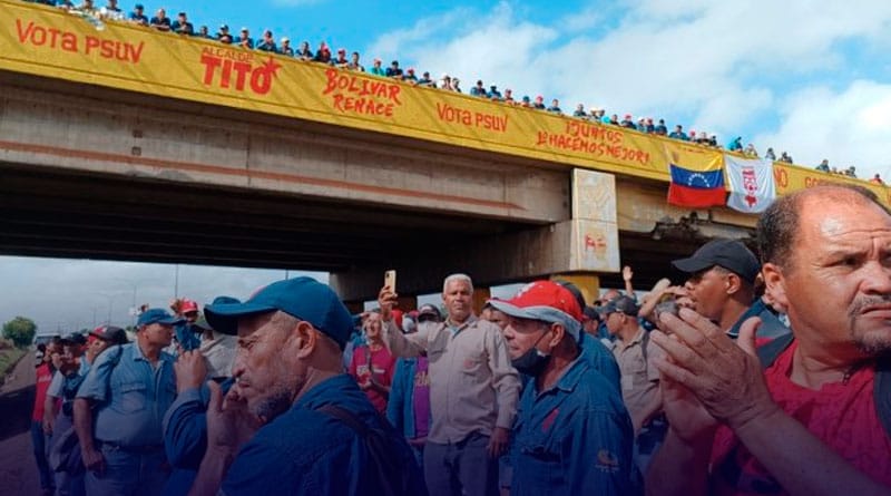 Trabajadores de Sidor continúan su protesta por cuarto día consecutivo