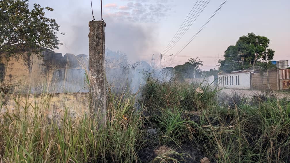 Quema de maleza en el sector 25 de mayo generó malestar en sectores de El Tigre