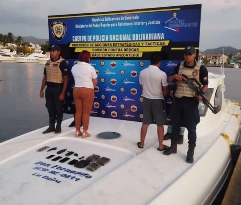 PNB capturó a dos personas que transportaban 4,7 kilos de cocaína en Anzoátegui