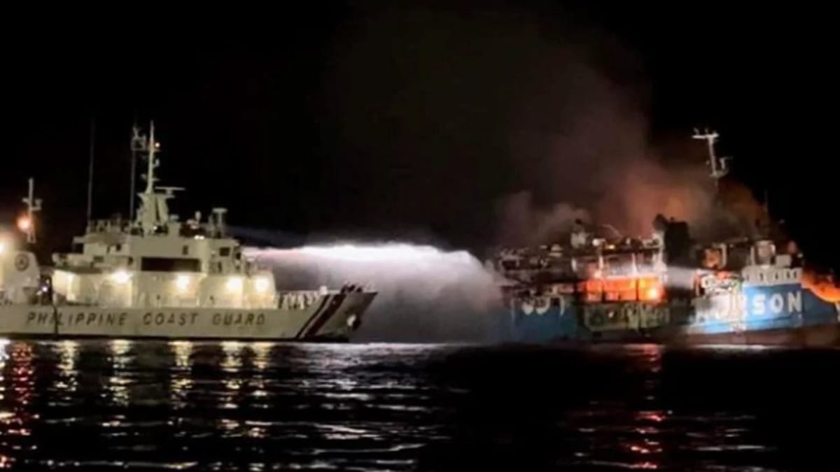 Incendio en ferry al sur de Filipinas dejó un saldo de 28 víctimas y varios desaparecidos