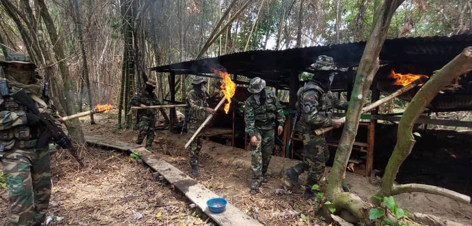 ZODI desmanteló campamento dedicado al narcotráfico en Oriente