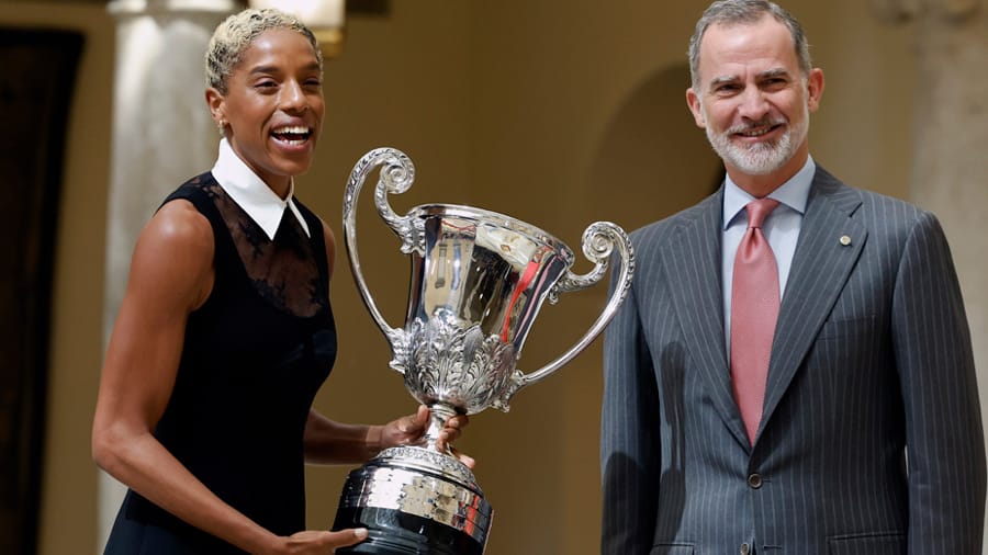 Yulimar Rojas recibió su segundo Trofeo Comunidad Iberoamericana en España