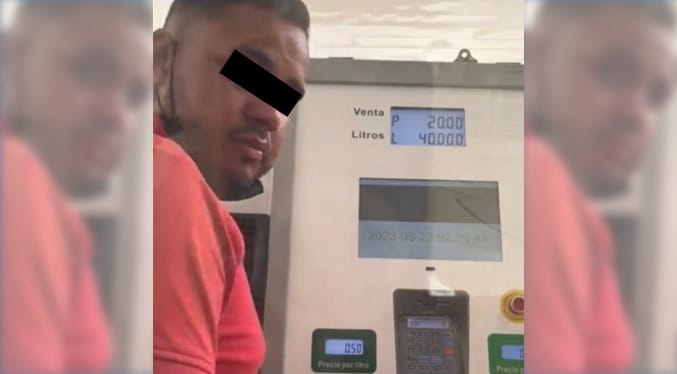Investigar a hombre por manipular surtidor de gasolina en Caracas