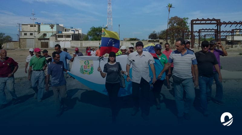 Jubilados de las salinas de Araya tomaron las puertas de la empresa en reclamo de beneficios
