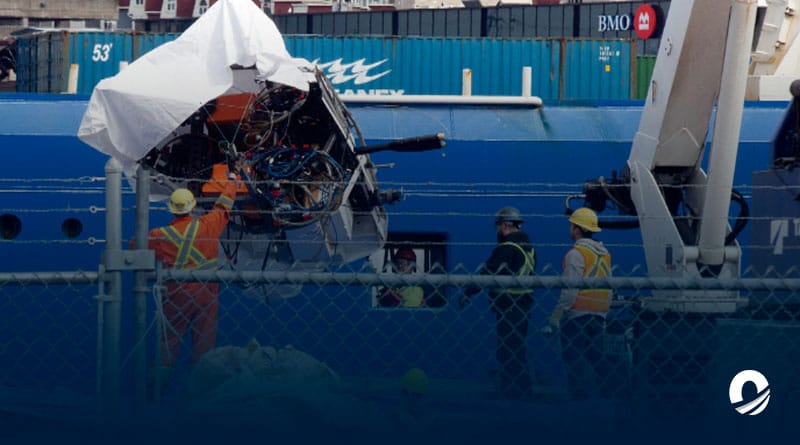 Llegan a Canadá los restos del Titán recuperados en el Atlántico