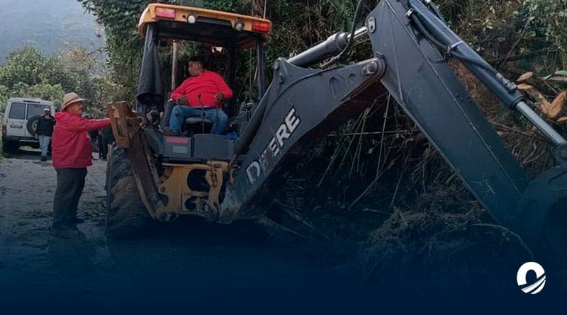 Continúan las labores de despejes de vías en Boconó tras fuertes precipitaciones
