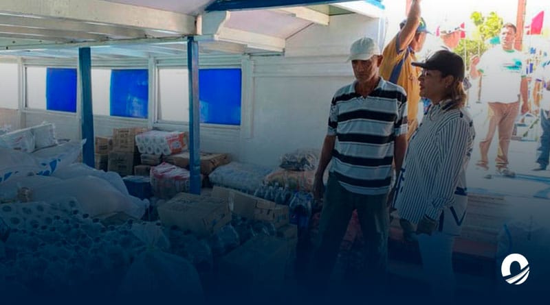 Más de 11 mil kilos de insumos fueron entregados a la Isla de Coche