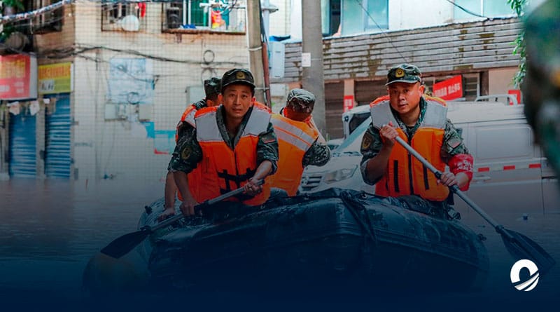 China reportó al menos 15 muertes tras intensas lluvias en el país