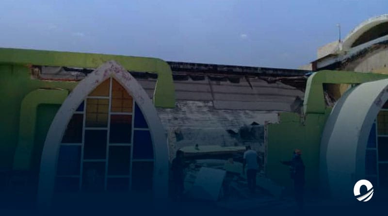 Colapsó techo de una iglesia en el Zulia luego del sismo en Colombia