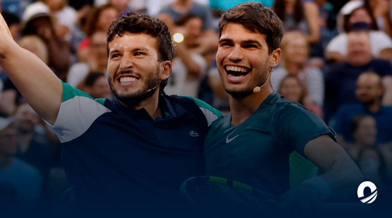 Sebastián Yatra debutó como tenista en el abierto de Estados Unidos