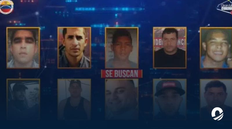 Gobierno venezolano publicó un listado con los criminales mas buscados del país