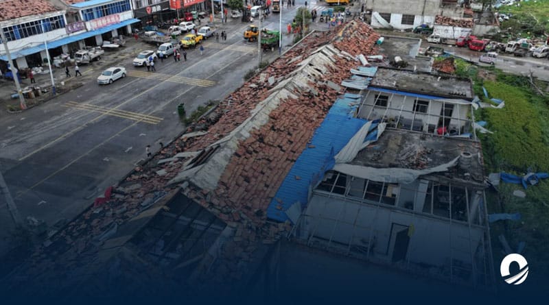 Al menos diez personas murieron tras un tornado en el este de China