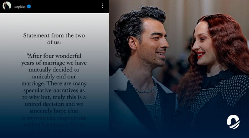 Sophie Turner y Joe Jonas rompen el silencio y confirman su divorcio