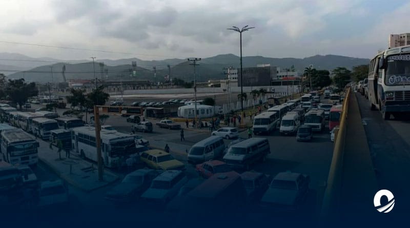 Transportistas de Juan Antonio Sotillo protestaron ante problemas viales y falta de combustible