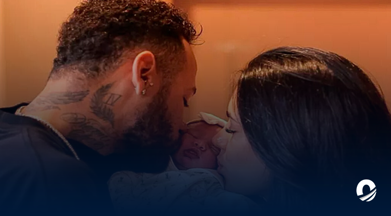 Neymar presentó oficialmente a su hija recién nacida "Mavie"