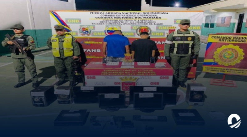 GNB detuvo a dos personas por venta ilícita de sustancias en Maracaibo