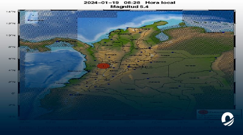 Sismo de magnitud 5,6 sacudió el centro y sur de Colombia