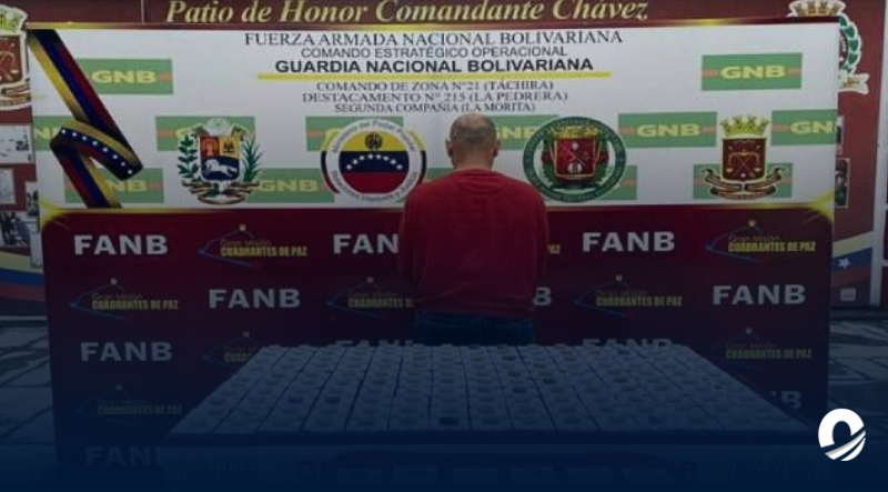 FANB detuvo a un hombre en Táchira con 167 dediles de cocaína
