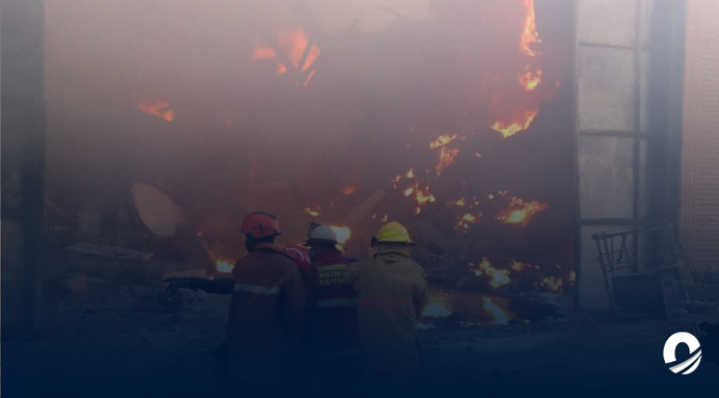 Voraz incendio consumió galpón en La Yaguara