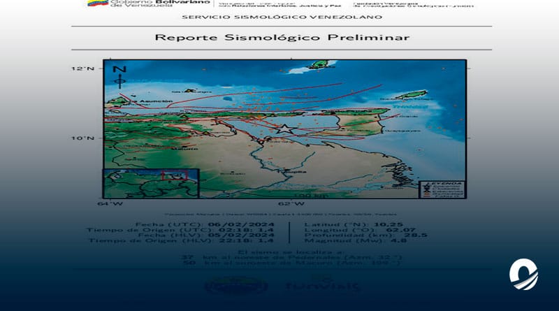 Sismo de magnitud 4.8 se registró en Pedernales