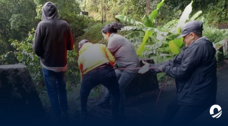 Vuelco de un camión dejó cuatro heridos en La Mitisú, Mérida