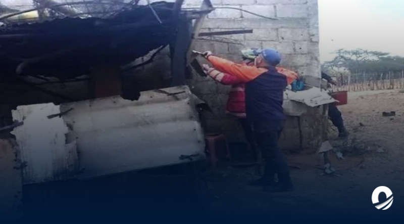 Incendio cobró la vida de un bebé y dejó cuatro niños con quemaduras