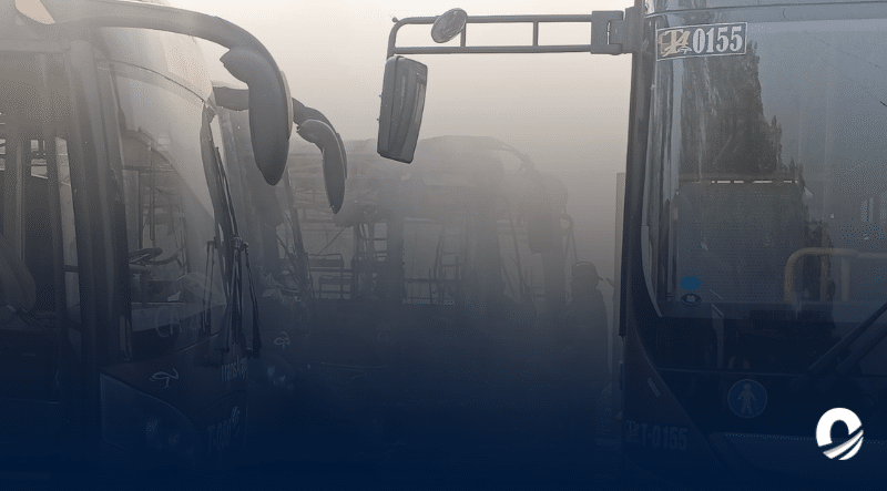 Incendio en la sede de TransAragua quemó 112 autobuses inhabilitados