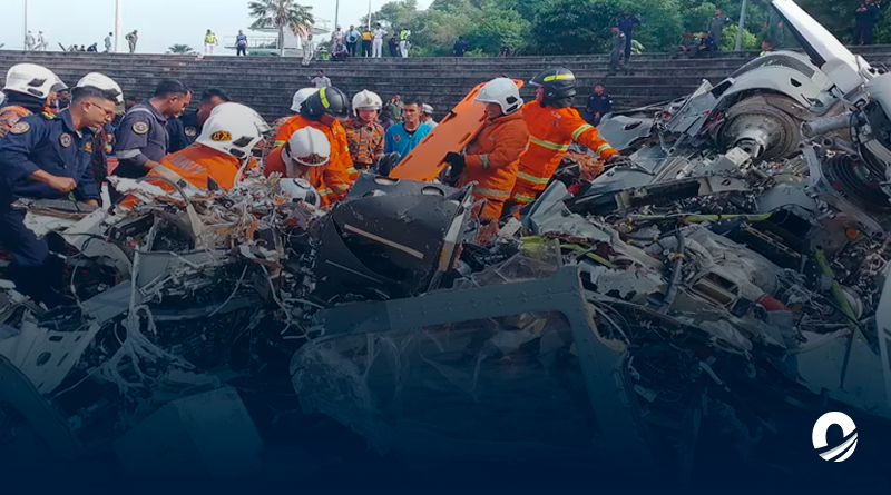 Colisión de helicópteros militares dejó 10 muertos en Malasia
