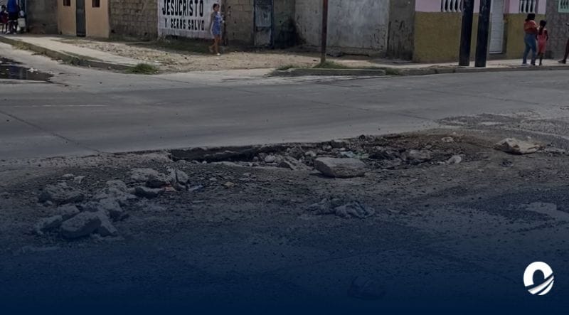 SUCRE | Habitantes exigieron reparación inmediata de la vialidad en la Av. Las Palomas