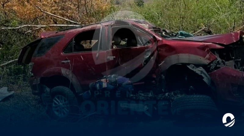 Primera Dama de Sucre sufrió un accidente de tránsito en la Troncal 09