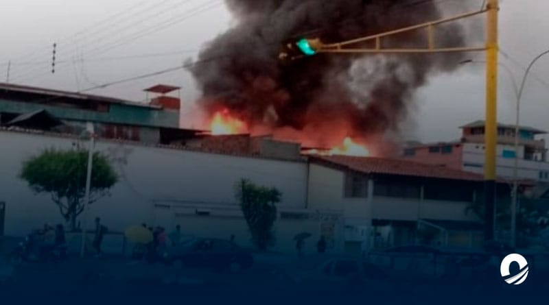 Se registró un incendio en un depósito del estado Trujillo