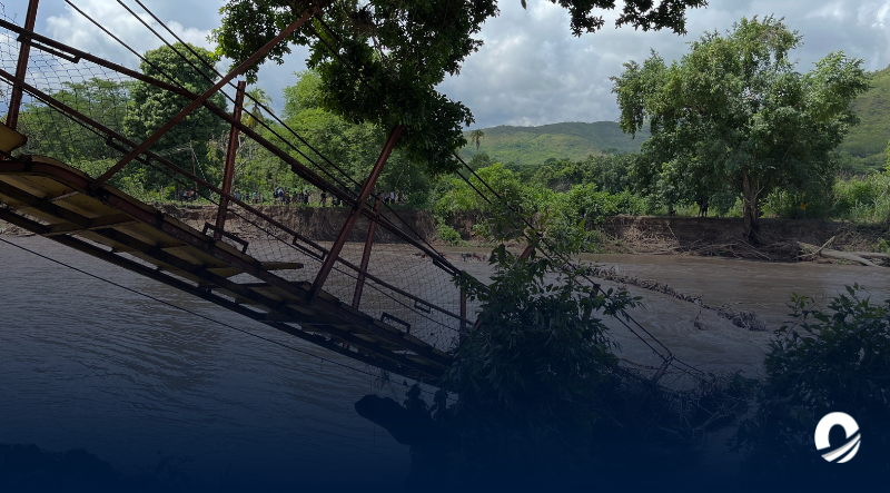 SUCRE | Más de 400 personas incomunicadas tras derrumbe del puente de Mochimita