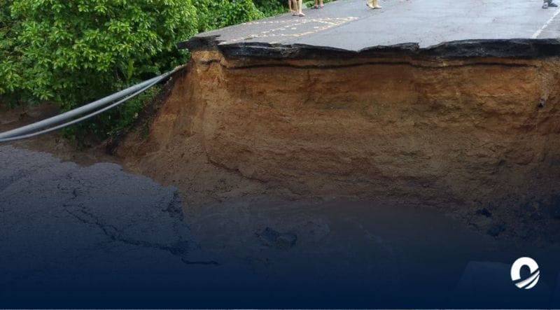 SUCRE | Carretera Carúpano - Güiria incomunicada tras colapso de la vialidad