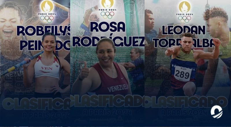 Tres atletas venezolanos clasificaron a los Juegos Olímpicos París 2024