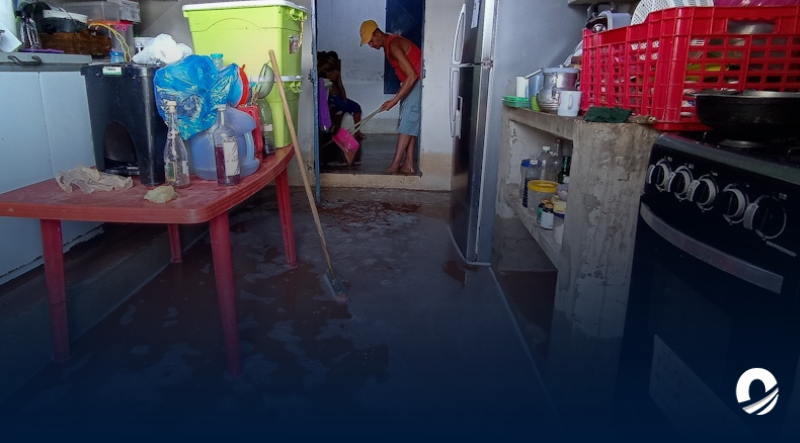 Sucre | Varias viviendas de distintos sectores del municipio Bermúdez quedaron anegadas tras fuertes lluvias