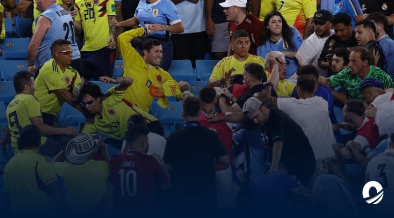Conmebol condenó trifulca en el partido entre Colombia y Uruguay
