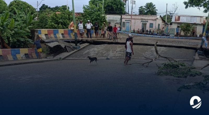 SUCRE | Puente “Guillermina” de Güiria colapsó tras fuertes precipitaciones en la región